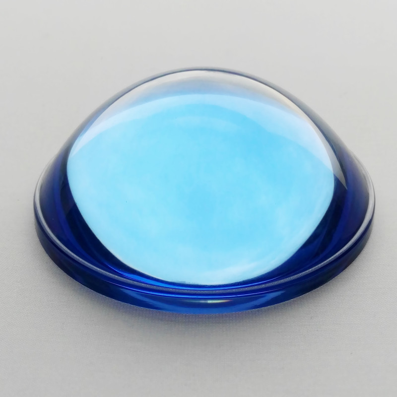 Blue glass plano convex lens