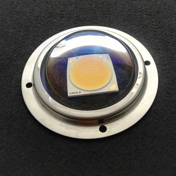 99.5% high efficiency 66mm optical led Glass lens AR coating