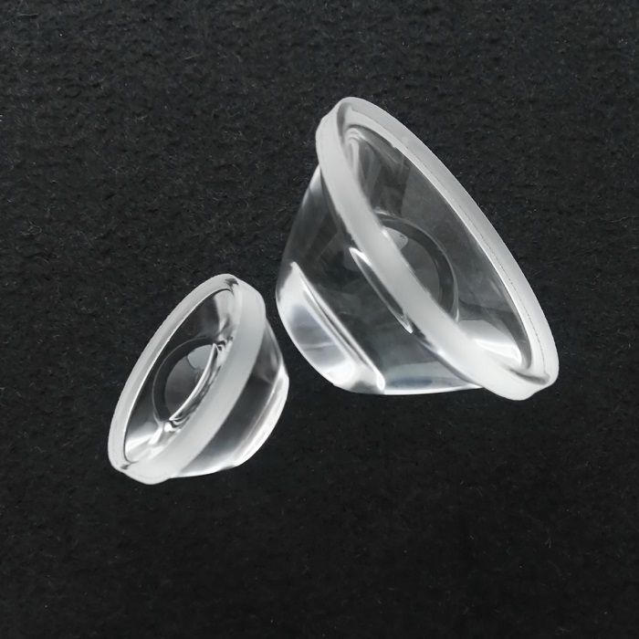 50mm narrow beam 10degree optical led Glass reflector lens for cree XP-L HD LED
