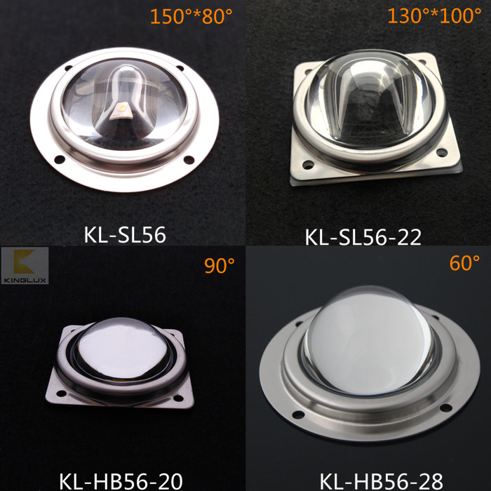 56mm diameter glass lenses for led lights